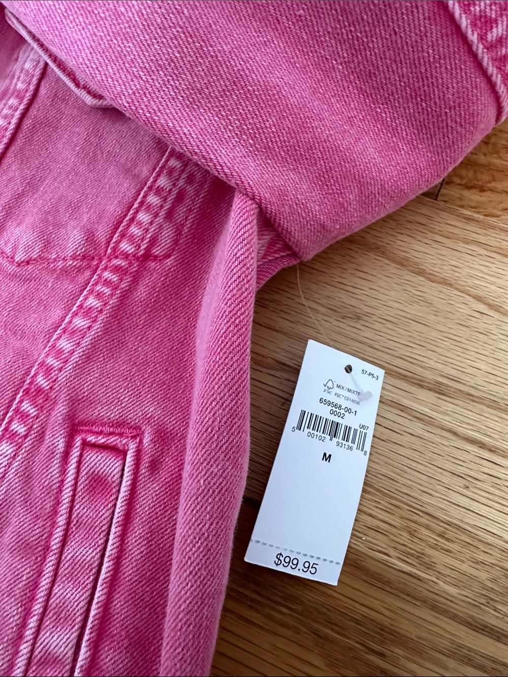 Barbie Pink Mommy & daughter Denim Jackets - Vibrant Fuchsia Wash- Gap Brand - Picture 6 of 6